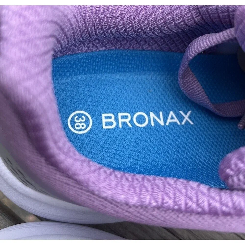 New! Bronax S71 Women's 38 US 7-7.5 Running Shoes Wide Toe Box - Purple
